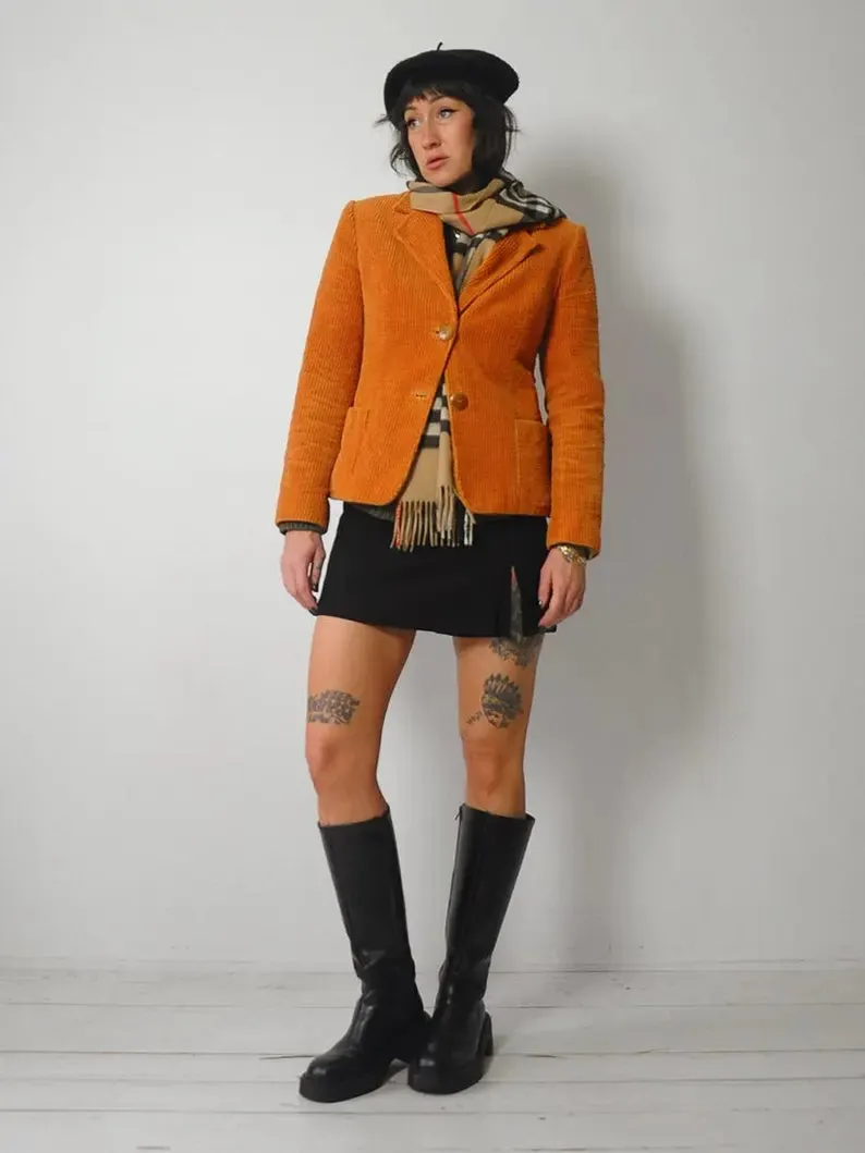 1970's Butterscotch Corduroy Blazer