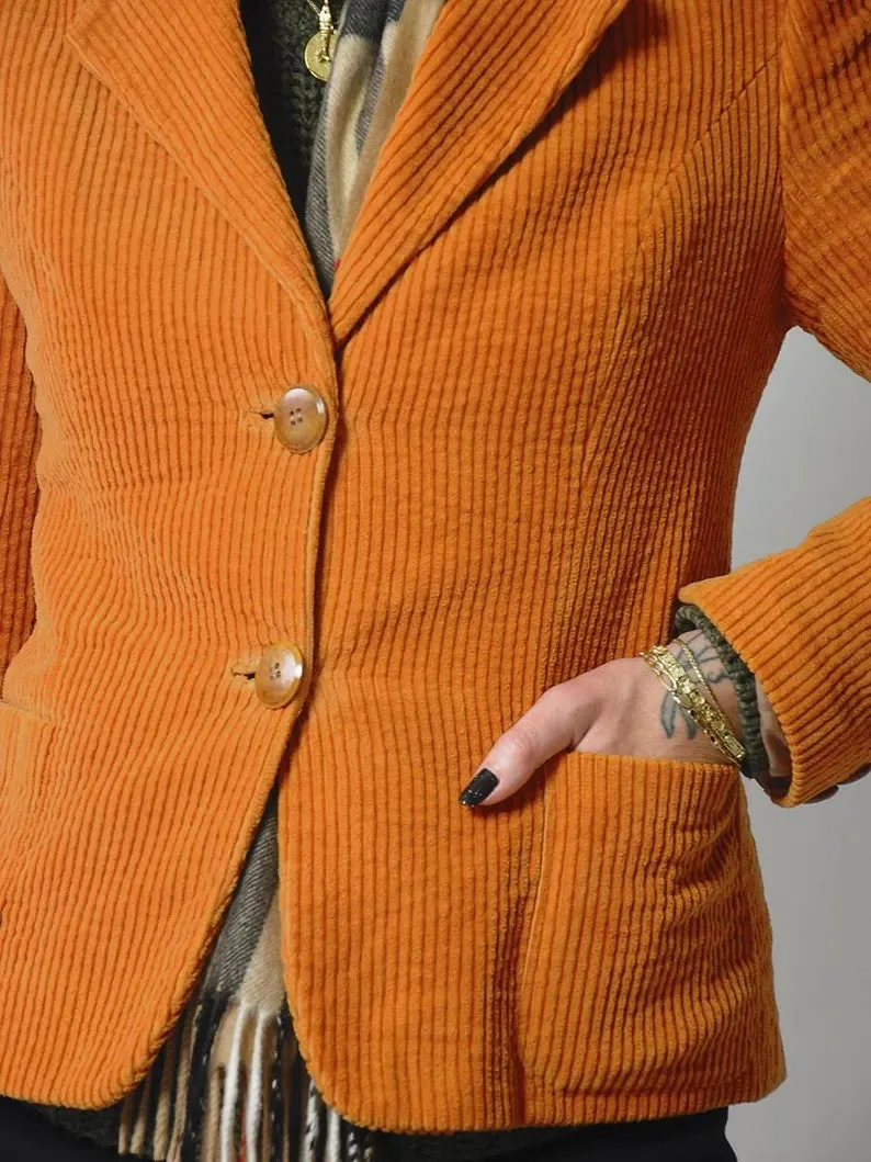 1970's Butterscotch Corduroy Blazer