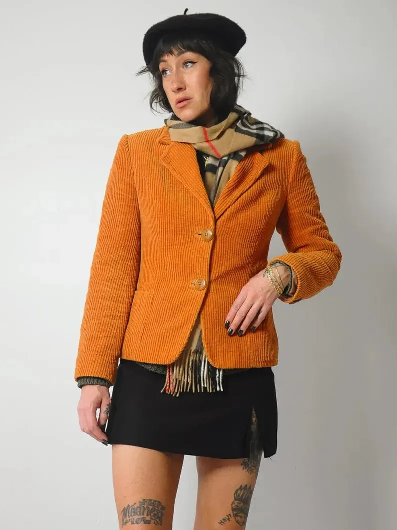 1970's Butterscotch Corduroy Blazer