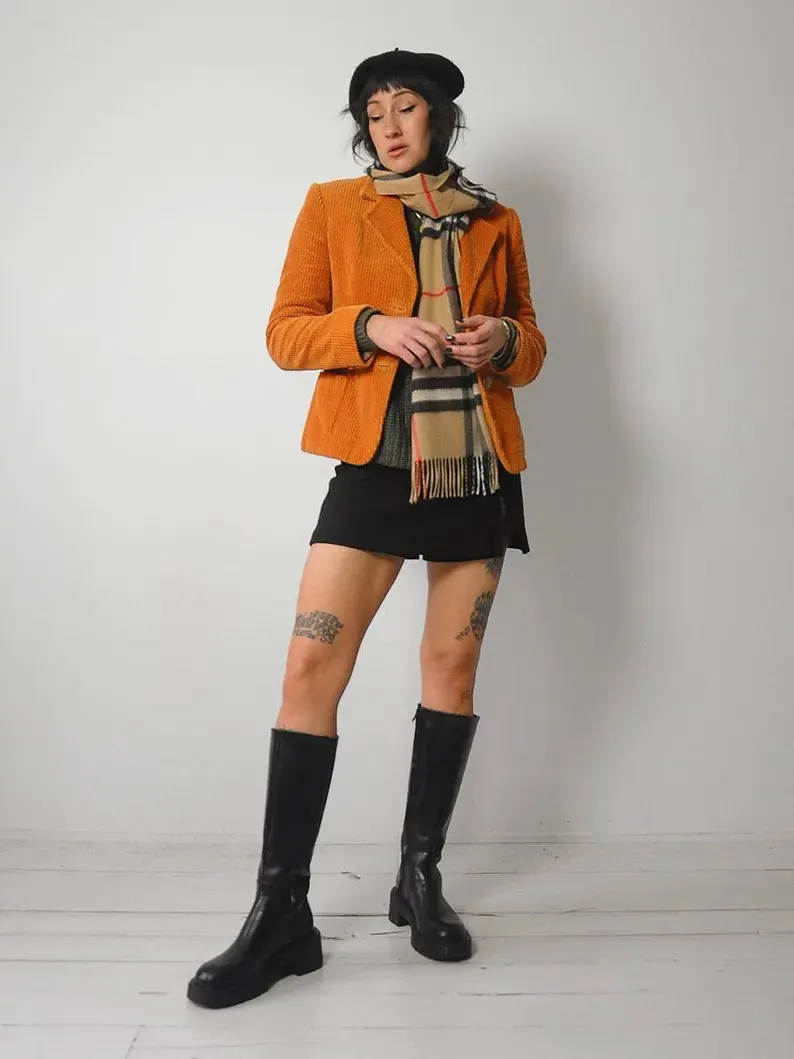 1970's Butterscotch Corduroy Blazer