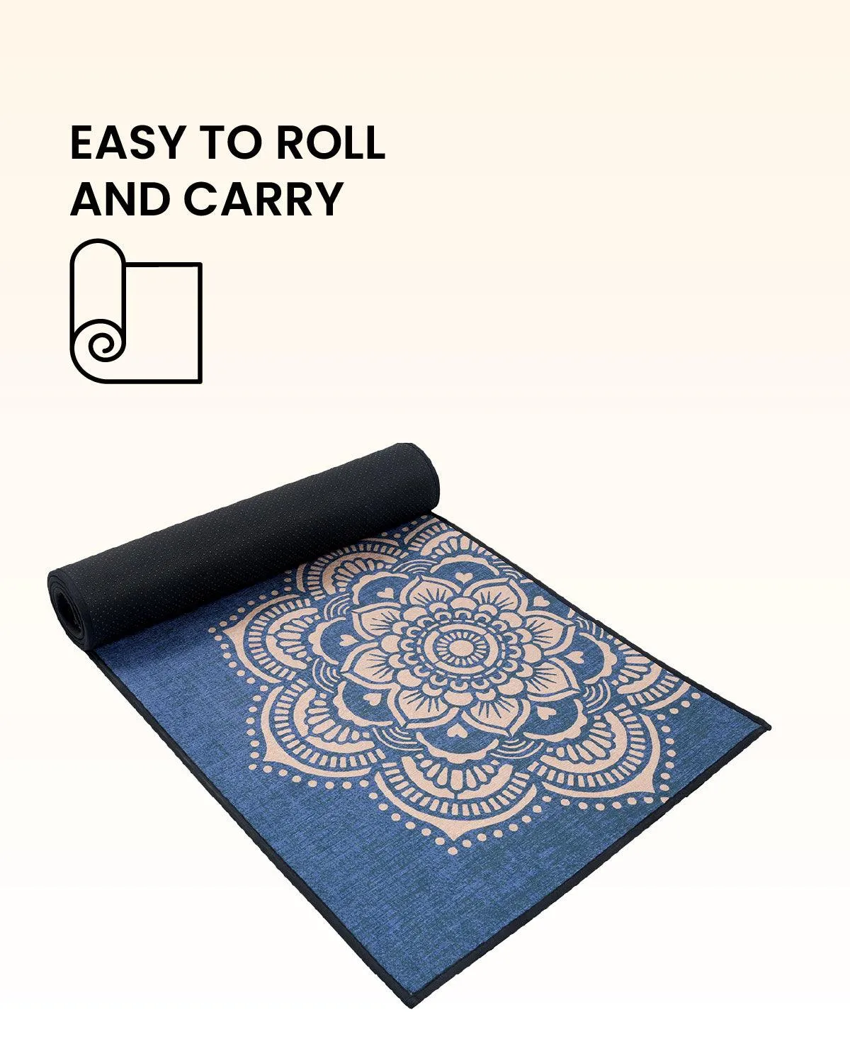 8mm Calm Mandala Asana Yoga Mat Online | Grhamoy