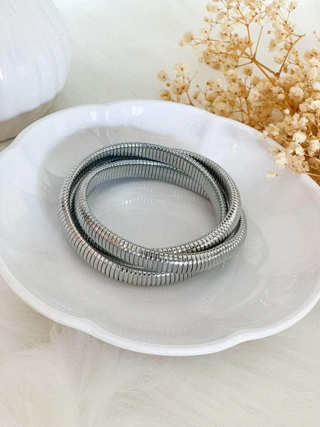 Anusha Mani In Triple Layer Wrap Stretchable Bracelet
