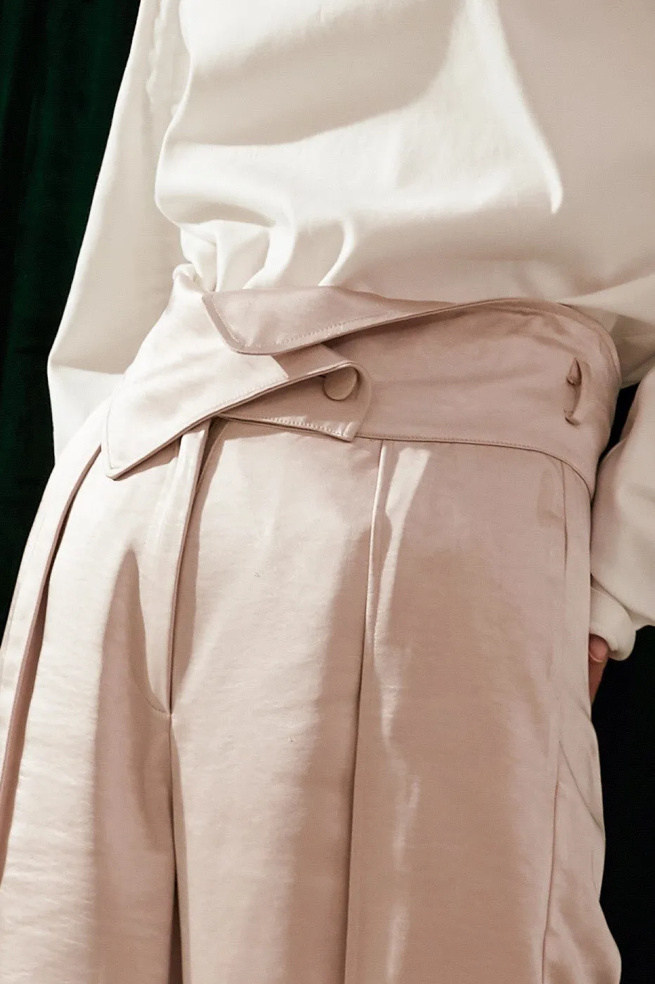Asymmetric High Waist Pants