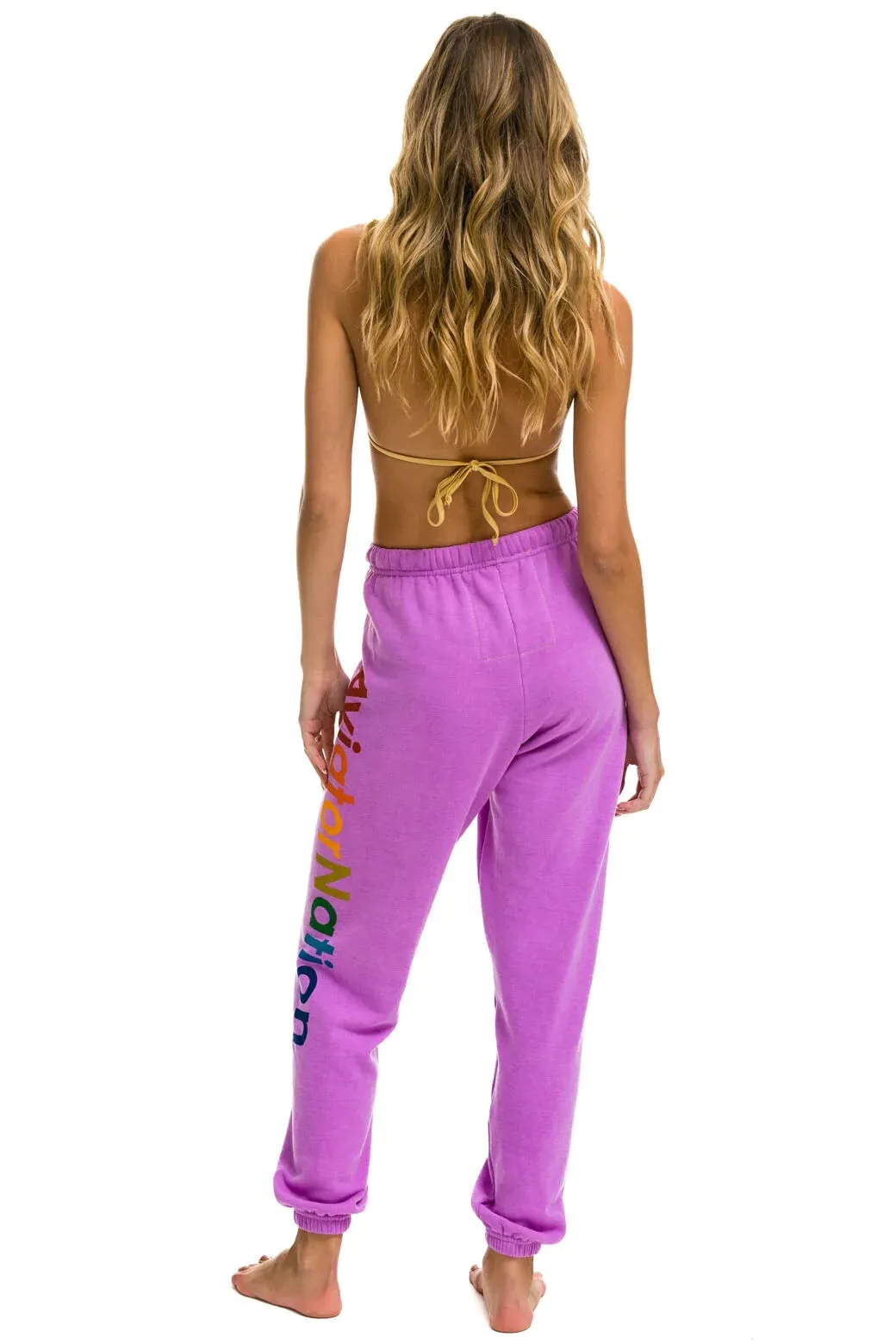 Aviator Nation Sweatpants Neon Purple