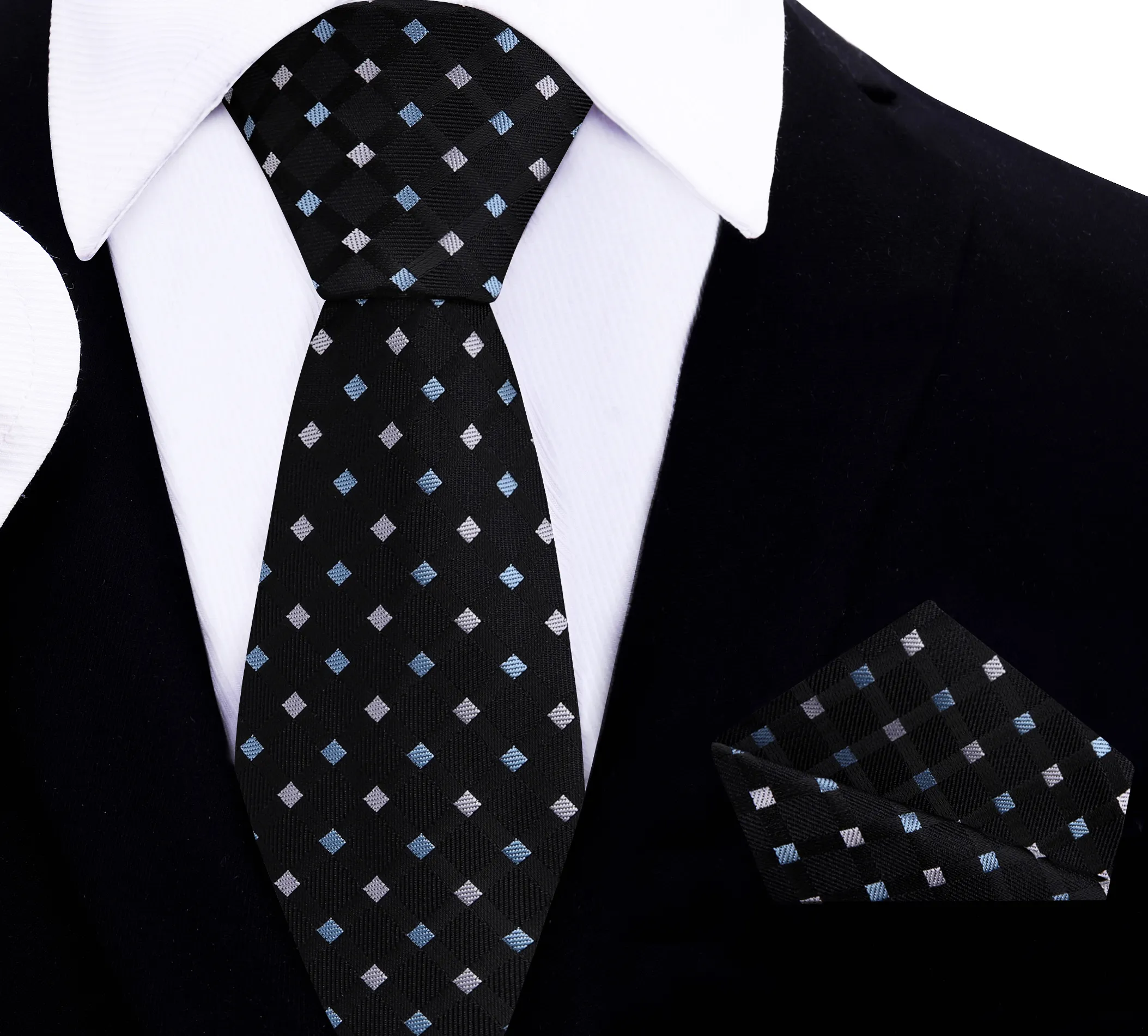 Black Venom Geometric Necktie