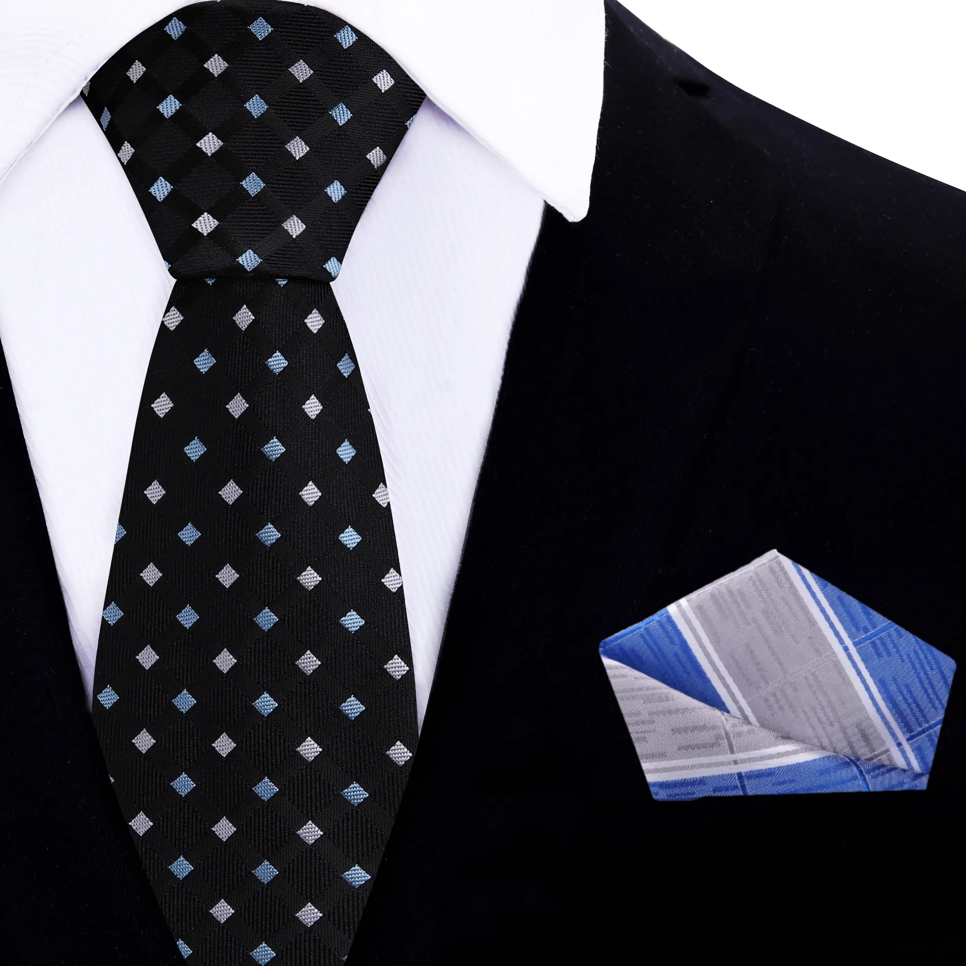 Black Venom Geometric Necktie