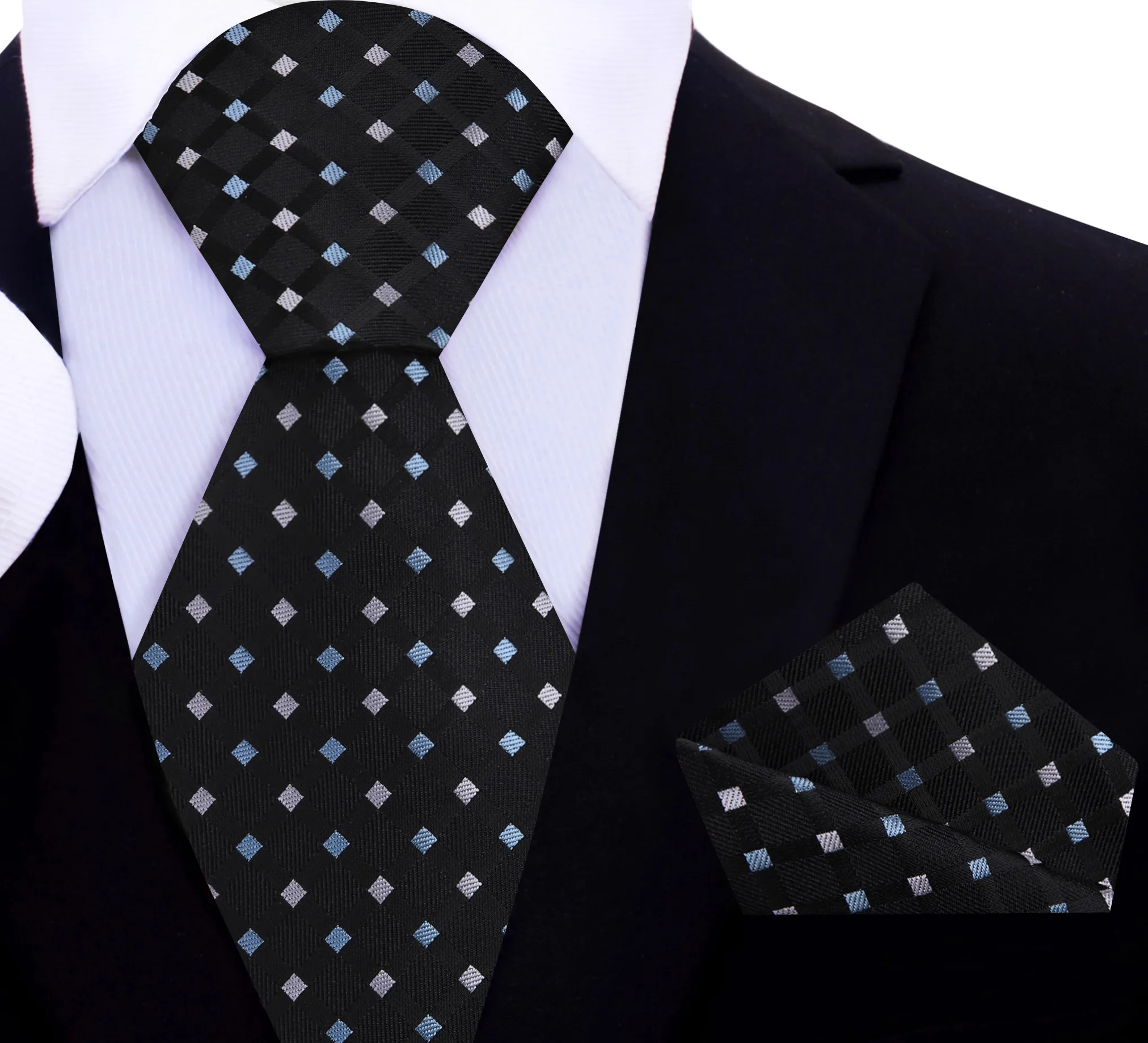 Black Venom Geometric Necktie