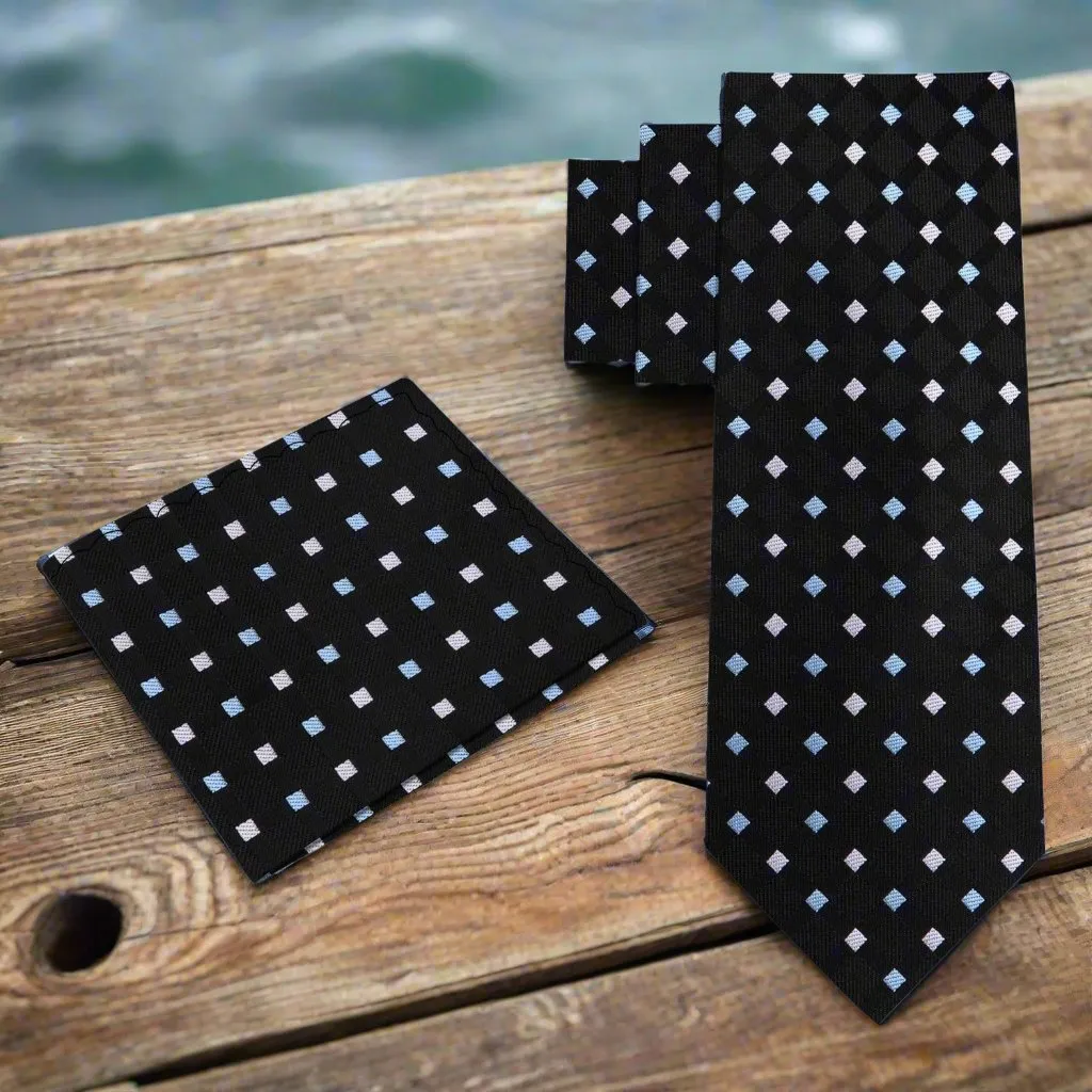 Black Venom Geometric Necktie