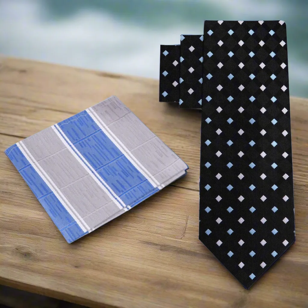 Black Venom Geometric Necktie