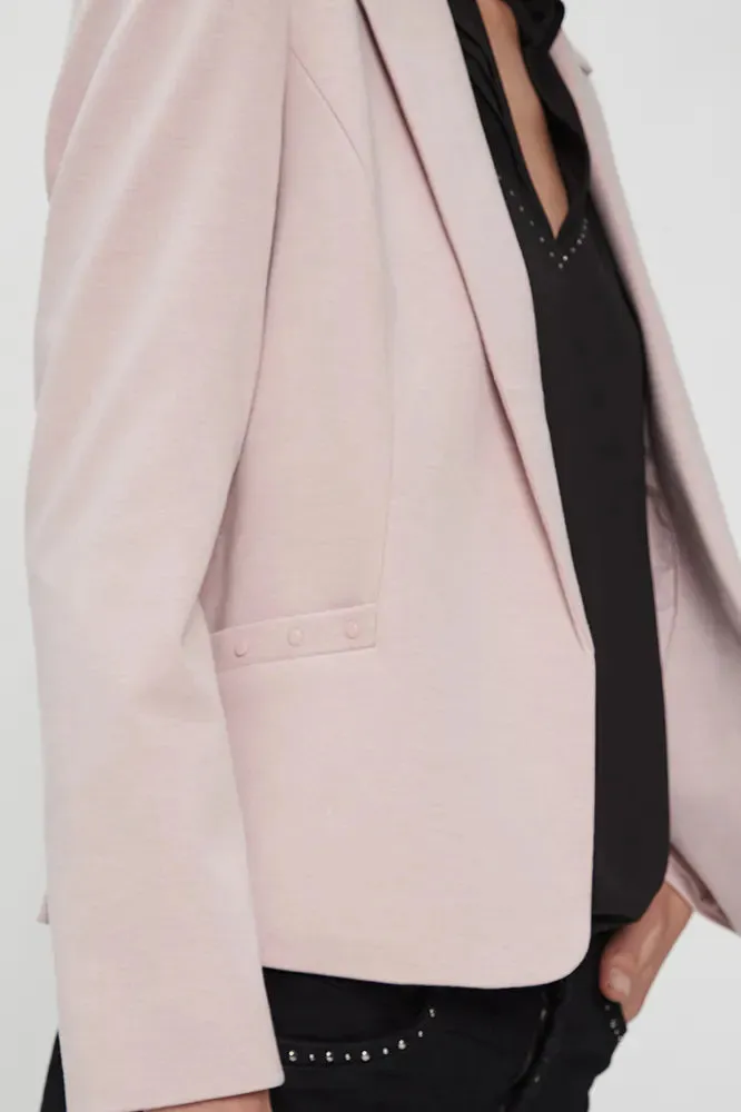 Blazer Mujer Punto Roma Rosado