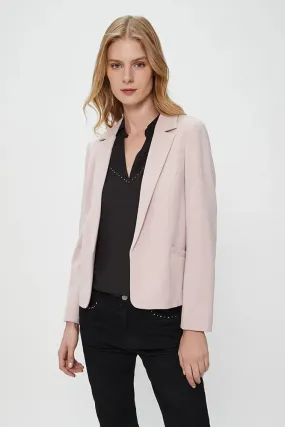 Blazer Mujer Punto Roma Rosado