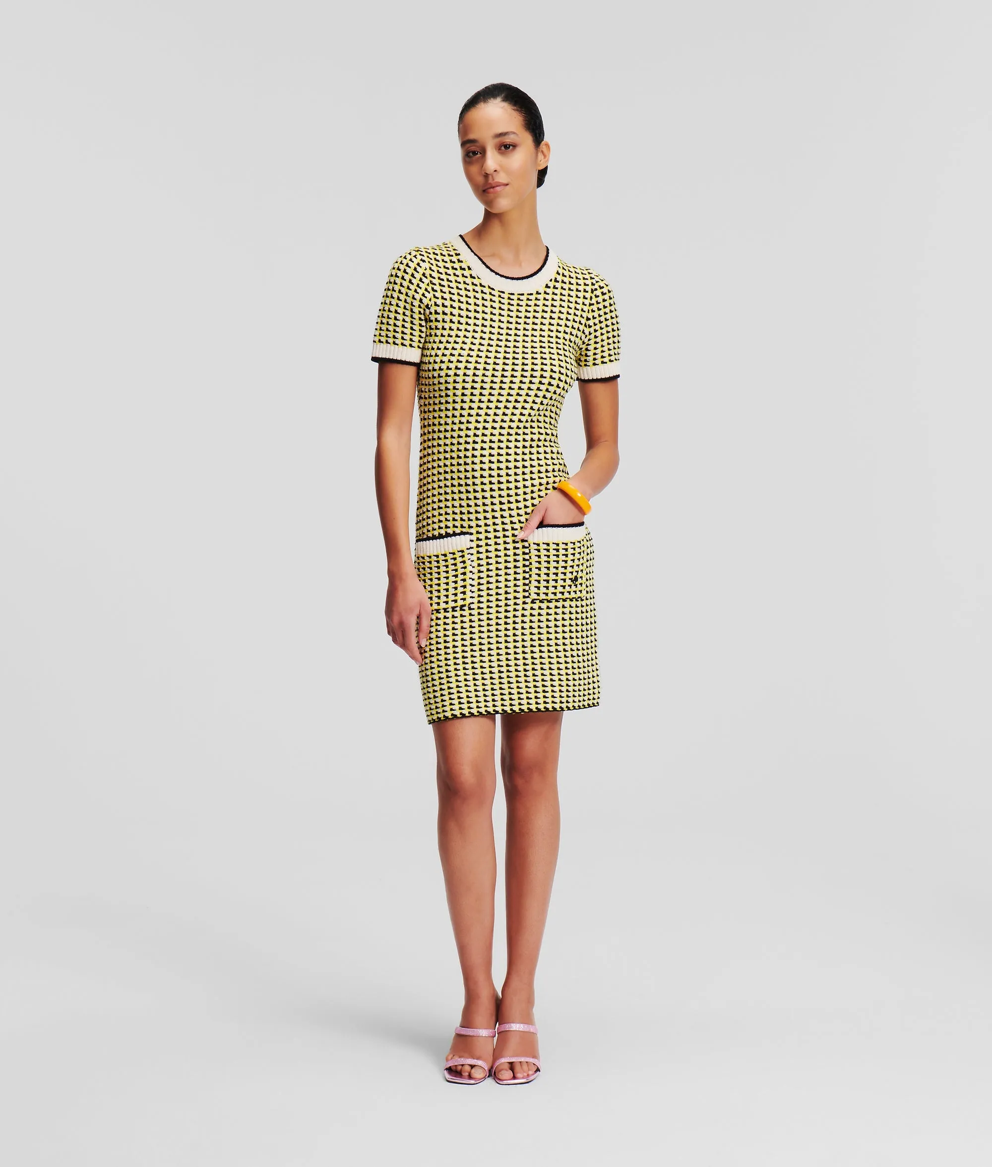 BOUCLE KNIT DRESS