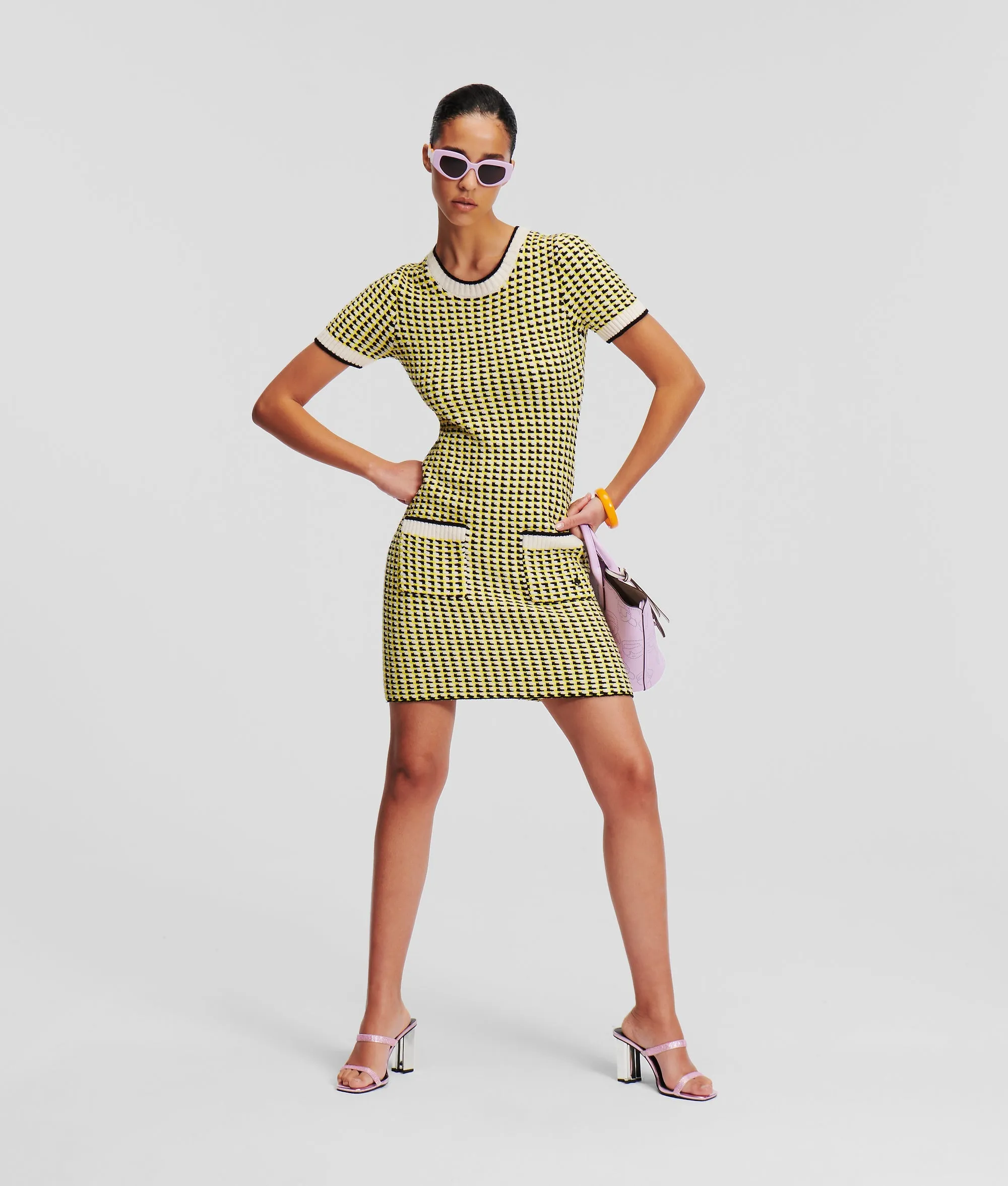 BOUCLE KNIT DRESS