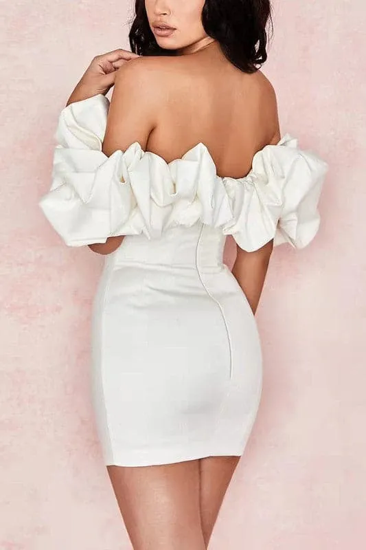 BY171 Off Shoulder Mini Dress