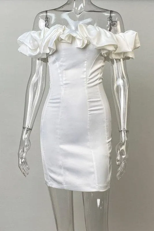 BY171 Off Shoulder Mini Dress