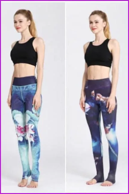 Chinese Style Leggings High Waist Skinny Pant DE118