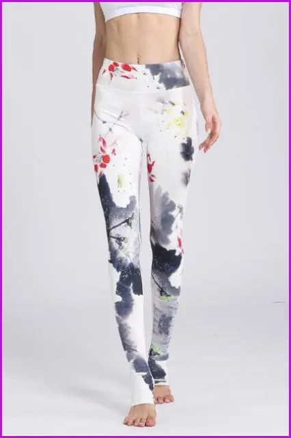 Chinese Style Leggings High Waist Skinny Pant DE118