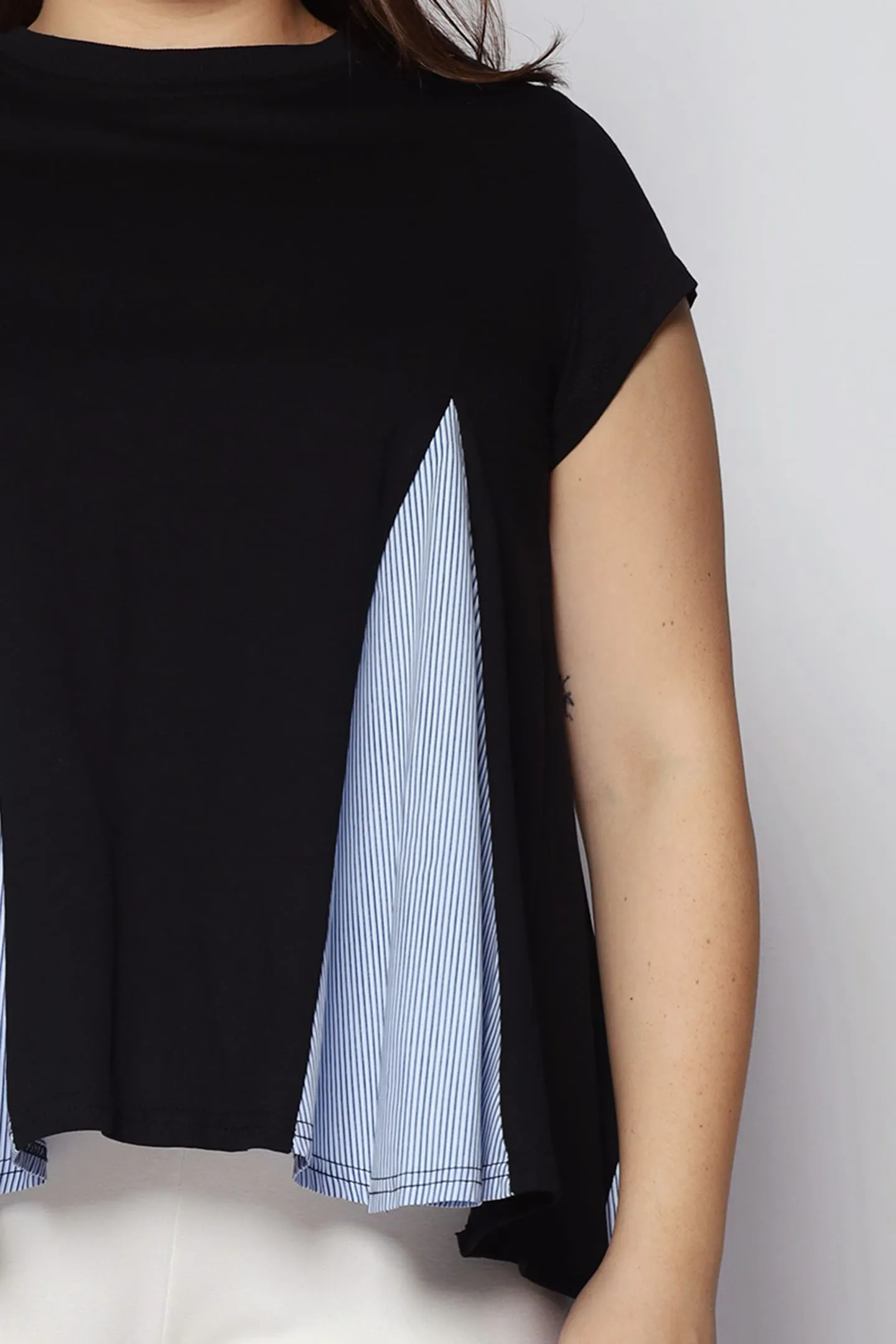 Christy Top in Blue Stripes