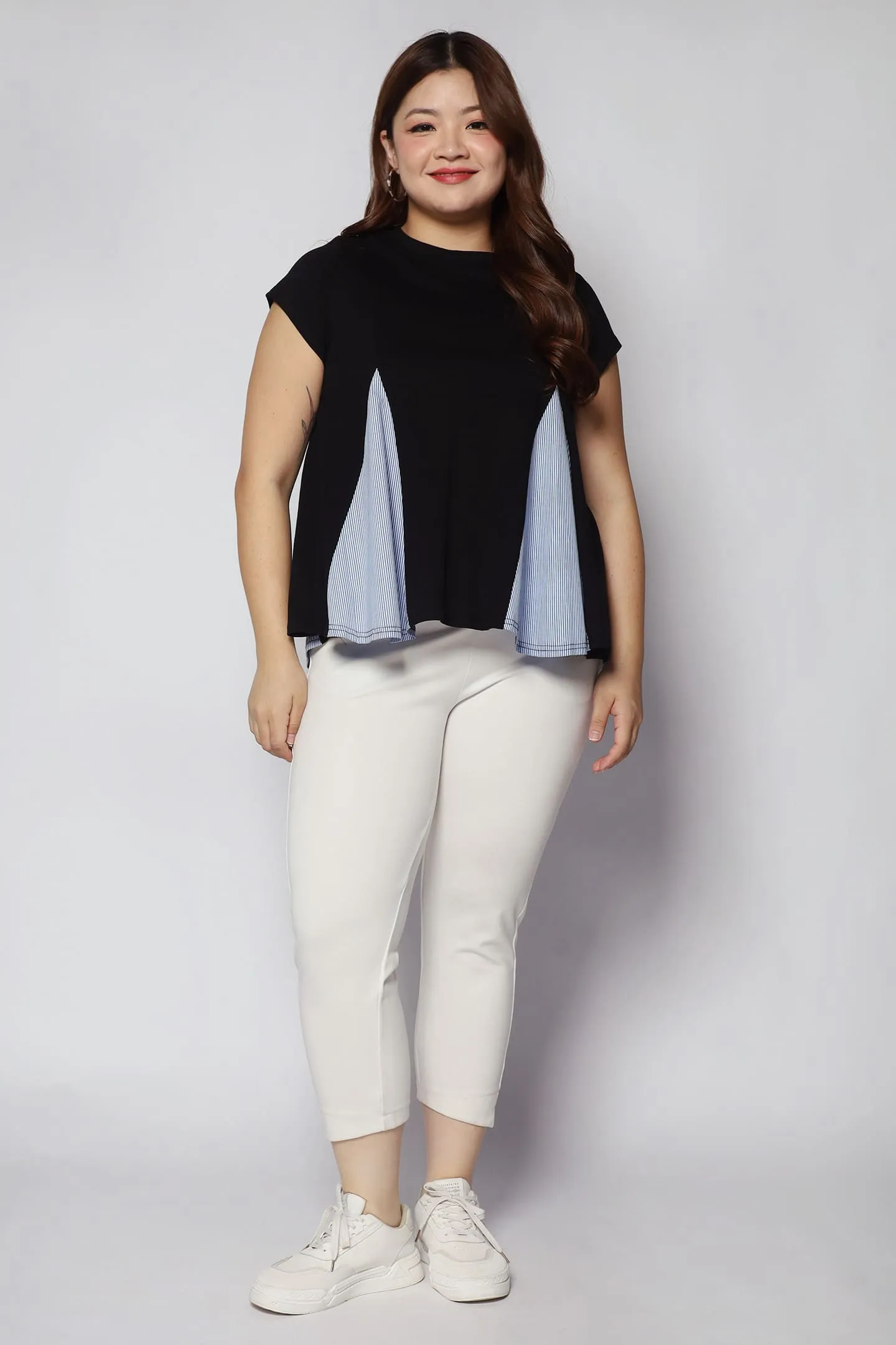 Christy Top in Blue Stripes