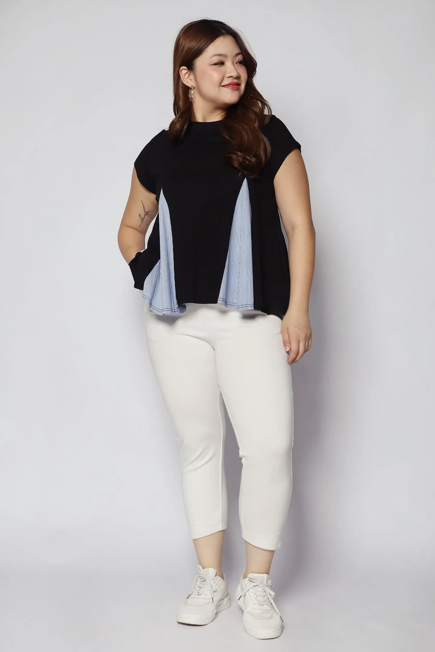 Christy Top in Blue Stripes