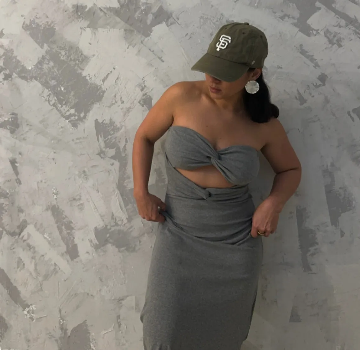 Dark H. Grey Maxi Dress