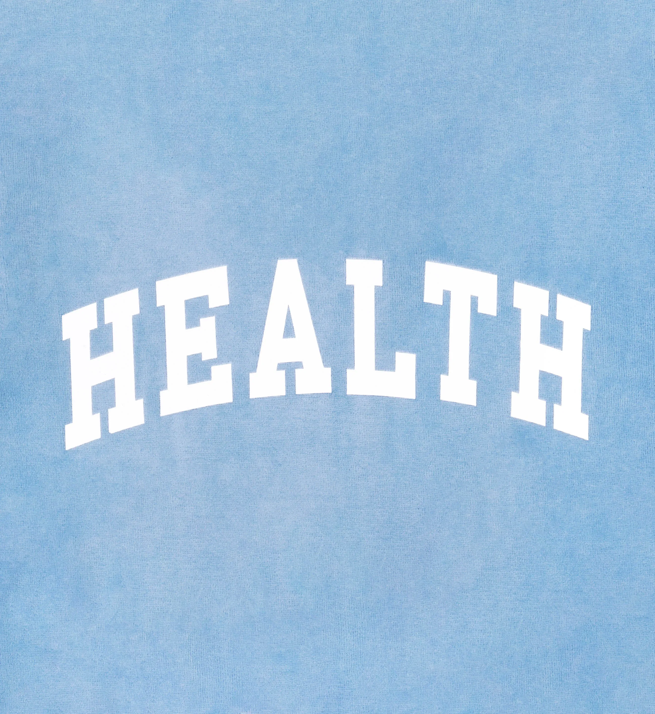 Health Ivy Velour Sweatpant - Sky Blue/White