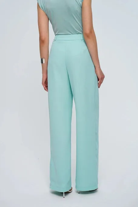 High waist palazzo light blue