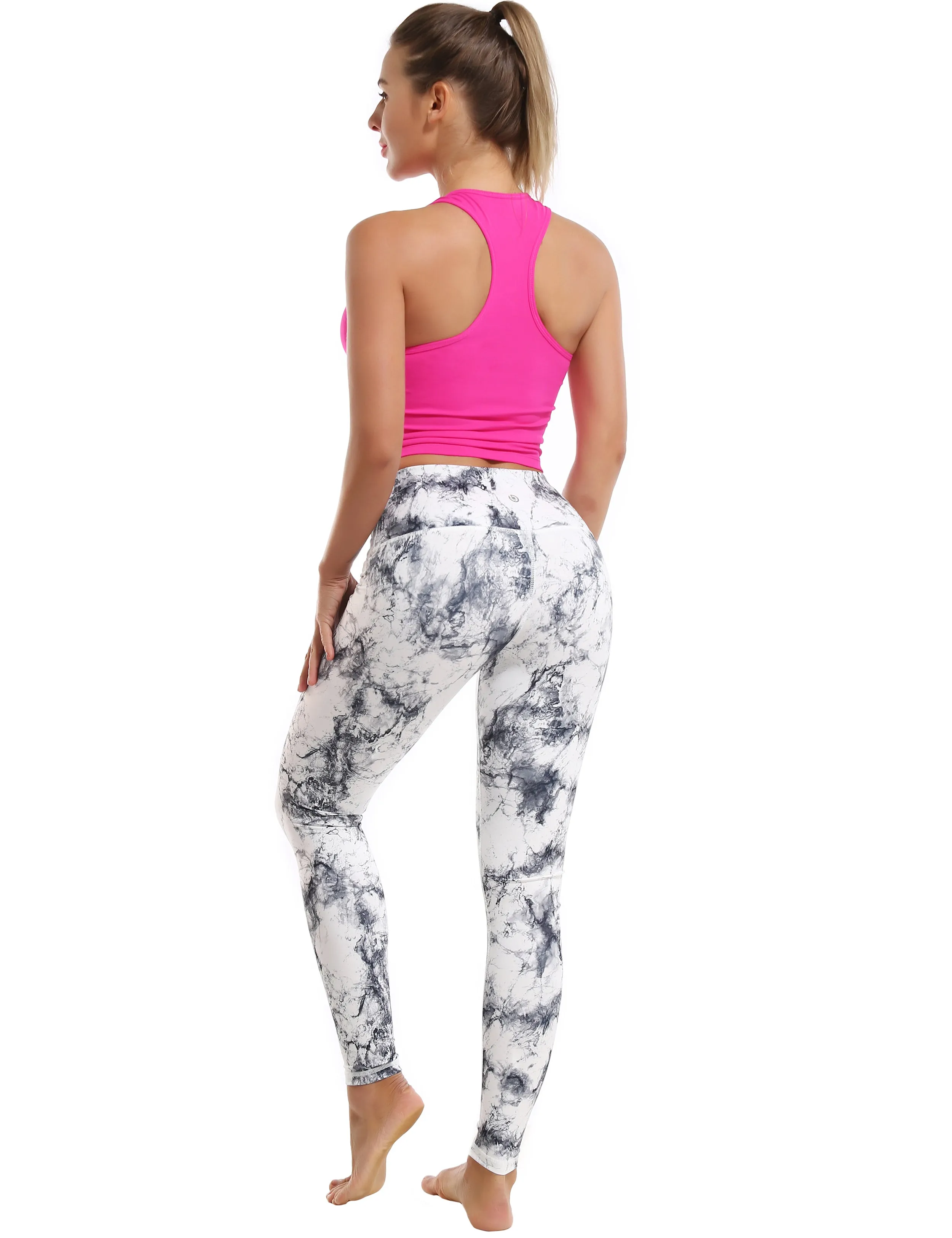 High Waist Yoga Pants arabescato_yoga
