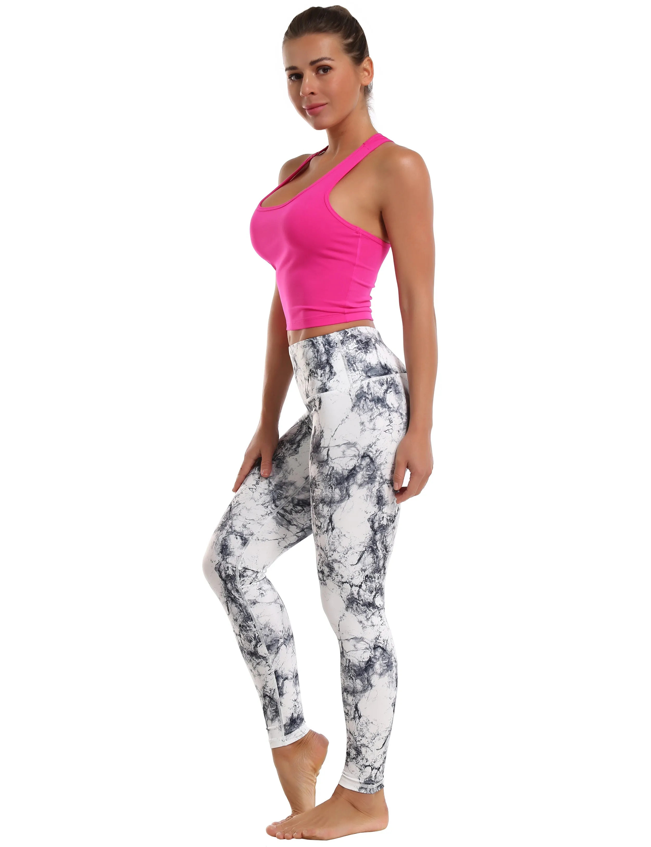 High Waist Yoga Pants arabescato_yoga