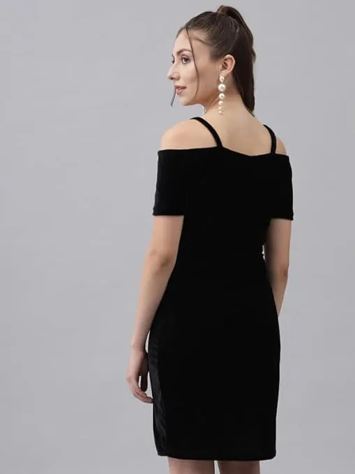 Indian Velvet Mini Bodycon Dress