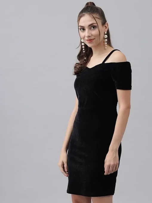 Indian Velvet Mini Bodycon Dress