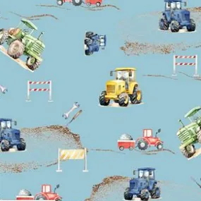 Knit Tractors Blue