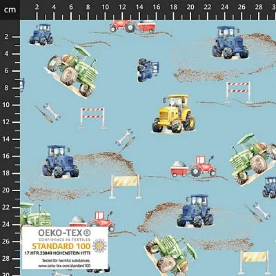 Knit Tractors Blue