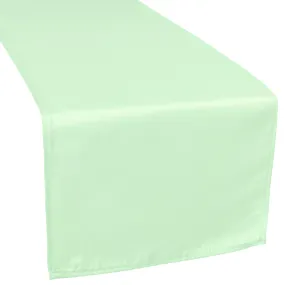 Lamour Satin Table Runner - Mint Green