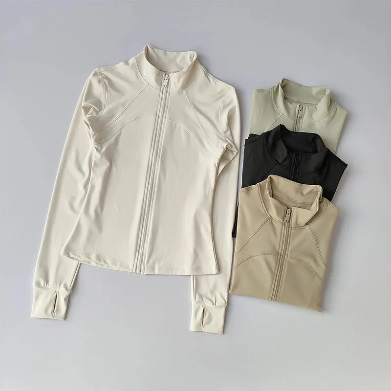 Long Sleeved yoga gym Sports Jacket