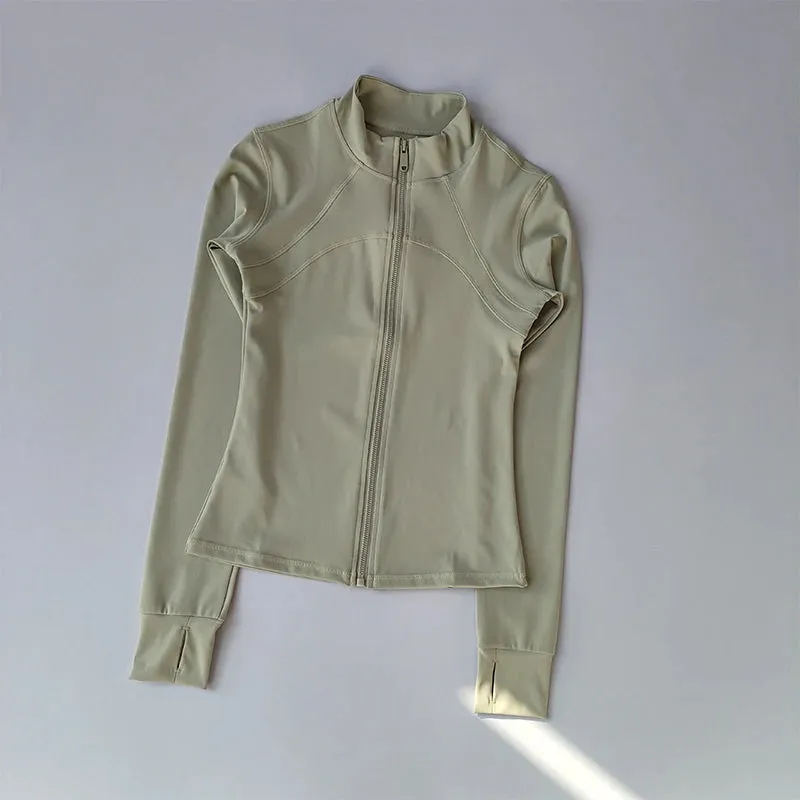Long Sleeved yoga gym Sports Jacket