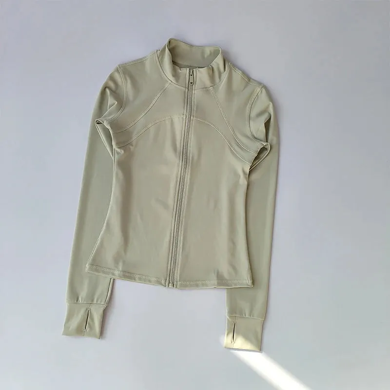 Long Sleeved yoga gym Sports Jacket