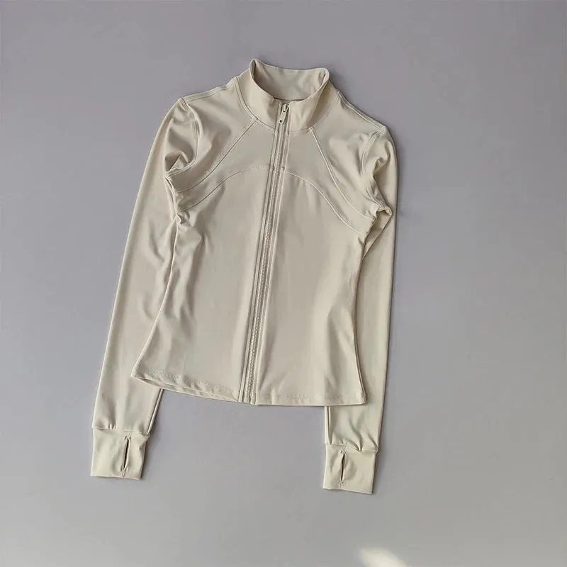 Long Sleeved yoga gym Sports Jacket
