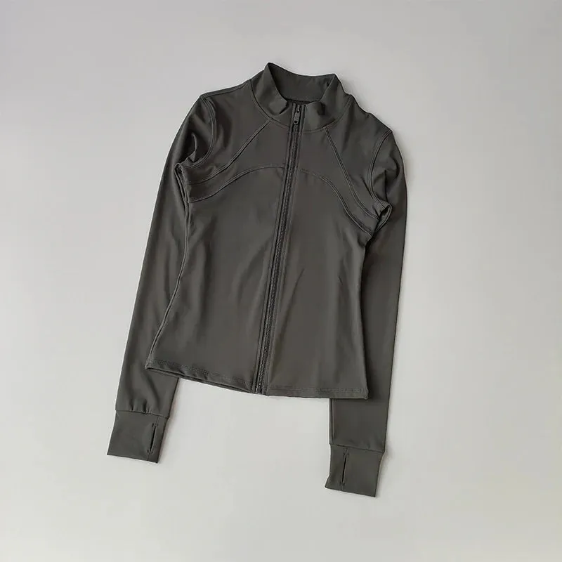 Long Sleeved yoga gym Sports Jacket