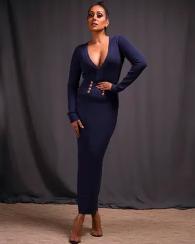 Lusine Knit Dress Blue
