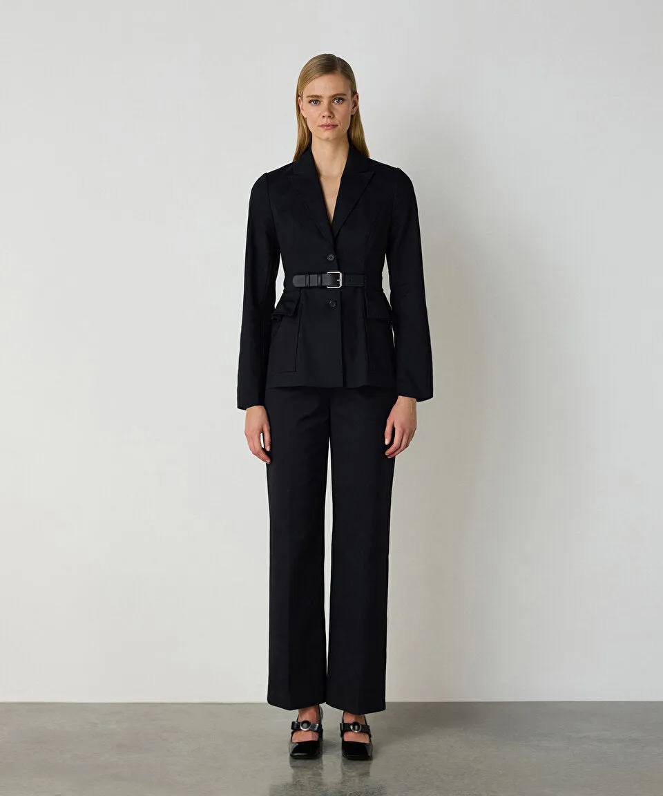 Machka Belted Blazer Black