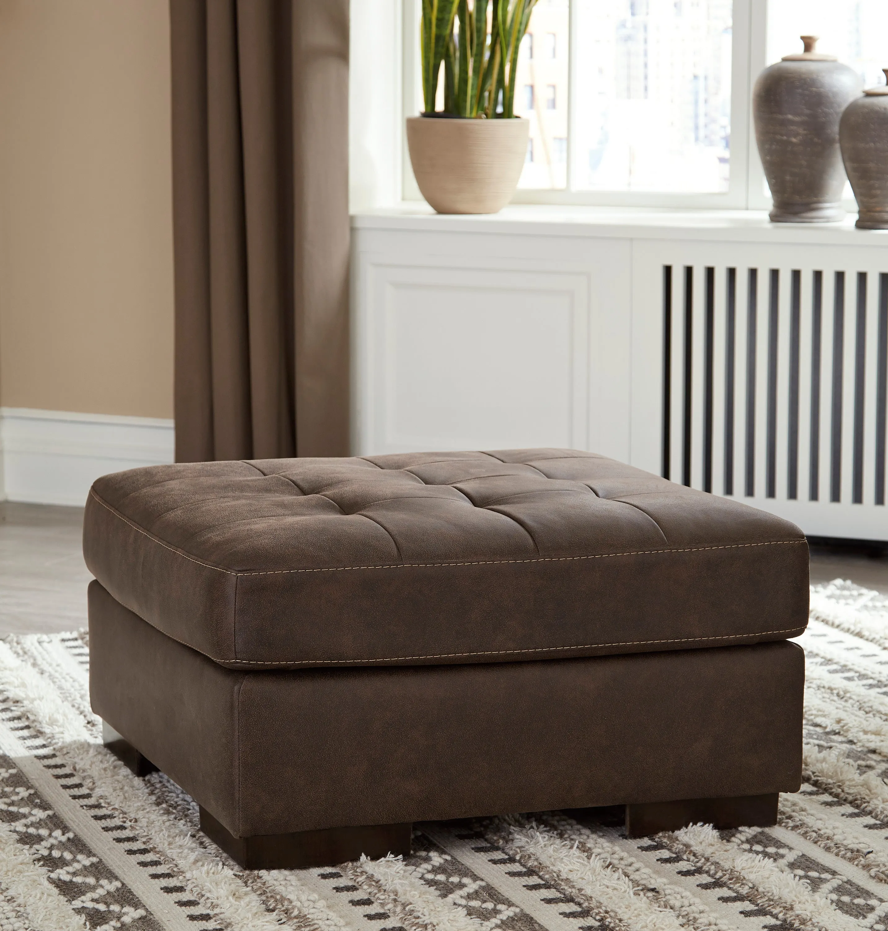 Maderla Walnut 2-Piece RAF Sectional