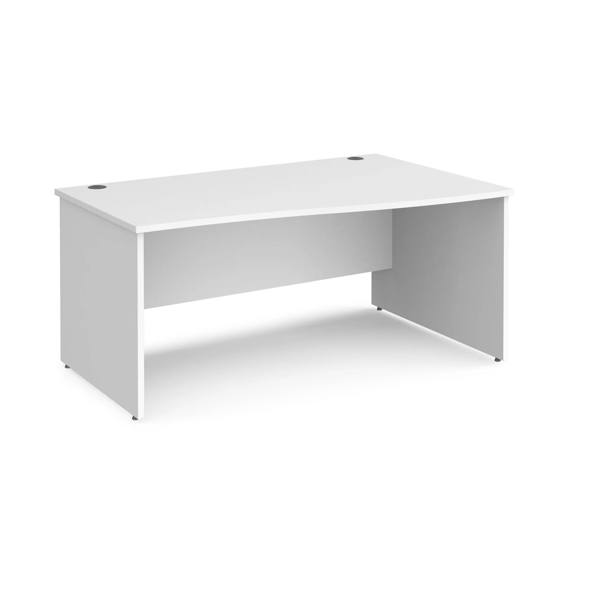 Maestro 25 panel leg right hand wave desk