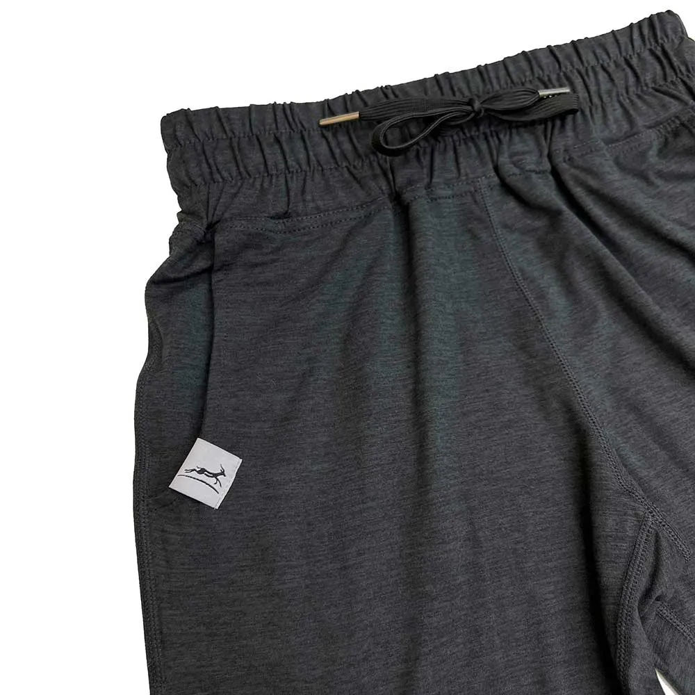 Men's Performance Tech Jogger - Black/Black Woven Gazelle Patch