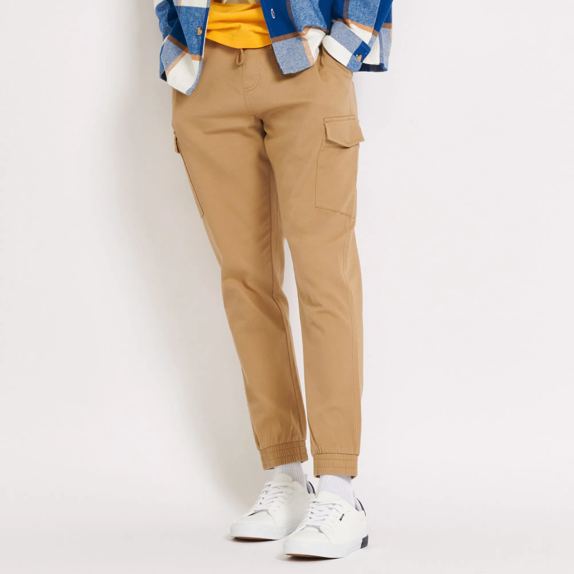 Mountain Ridge Men's Solid Cargo Joggers