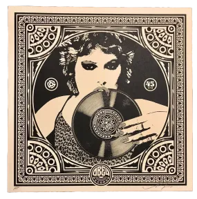 Obey Punk Girl AP Silkscreen Print by Shepard Fairey- OBEY