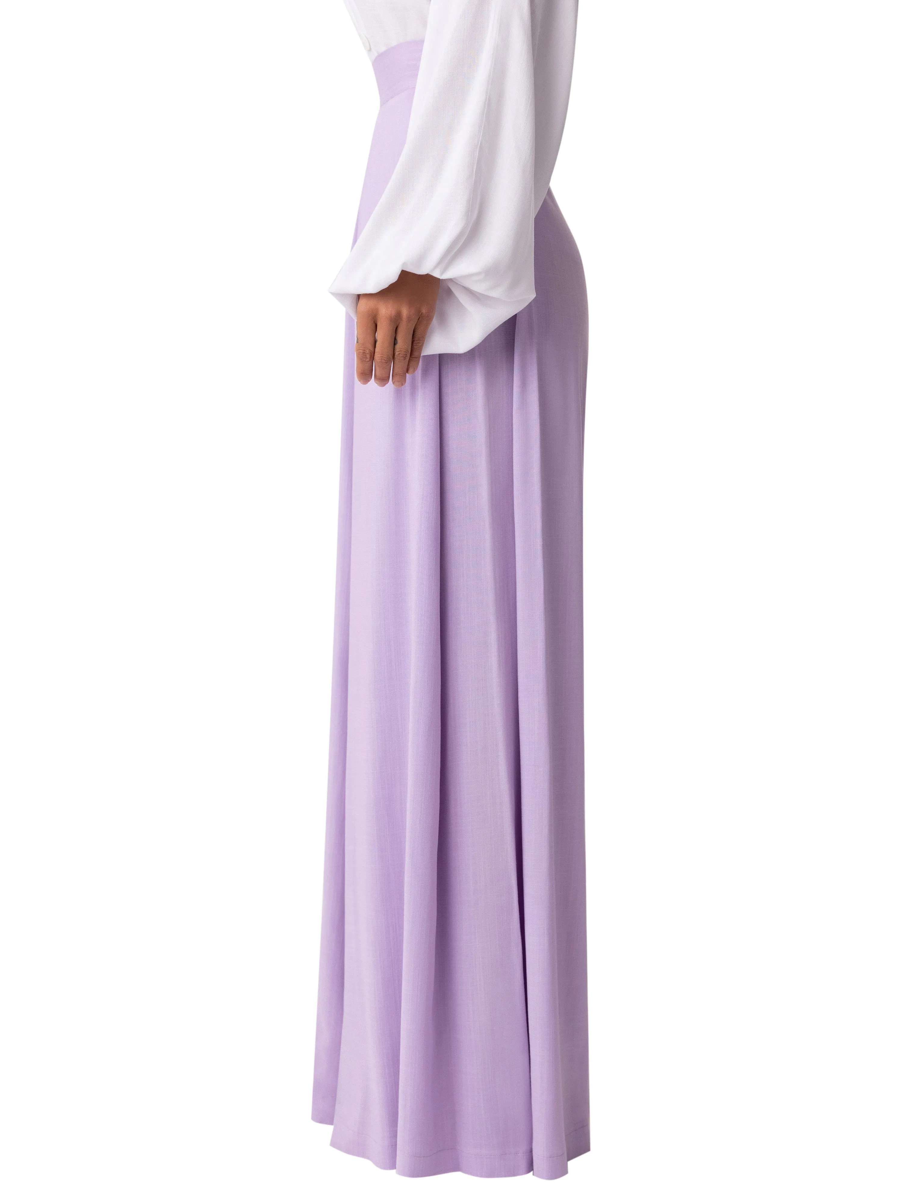 "Salvia" Lilac Wide Leg Pants