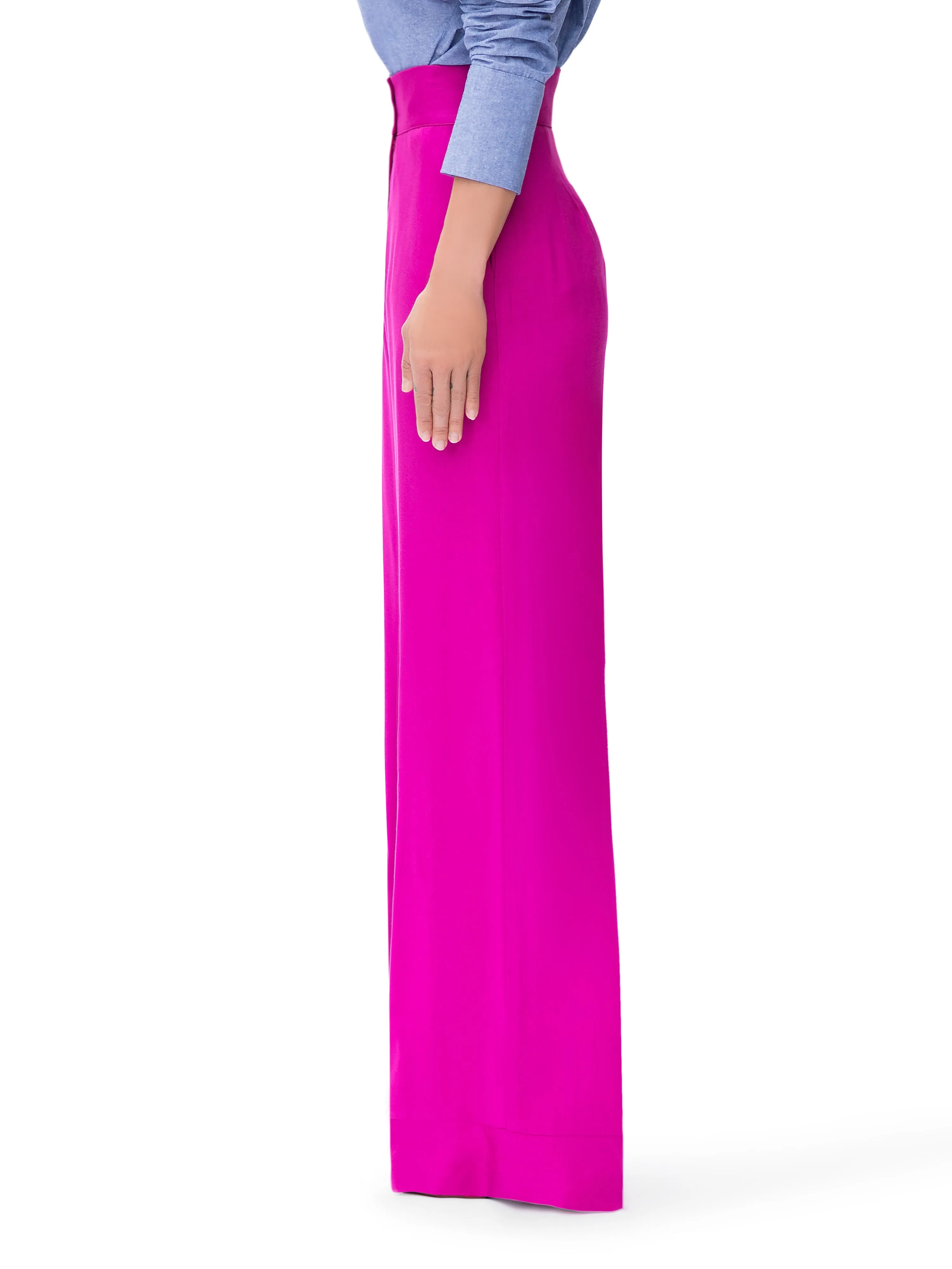"Santiago"  Magenta High Waist Pants