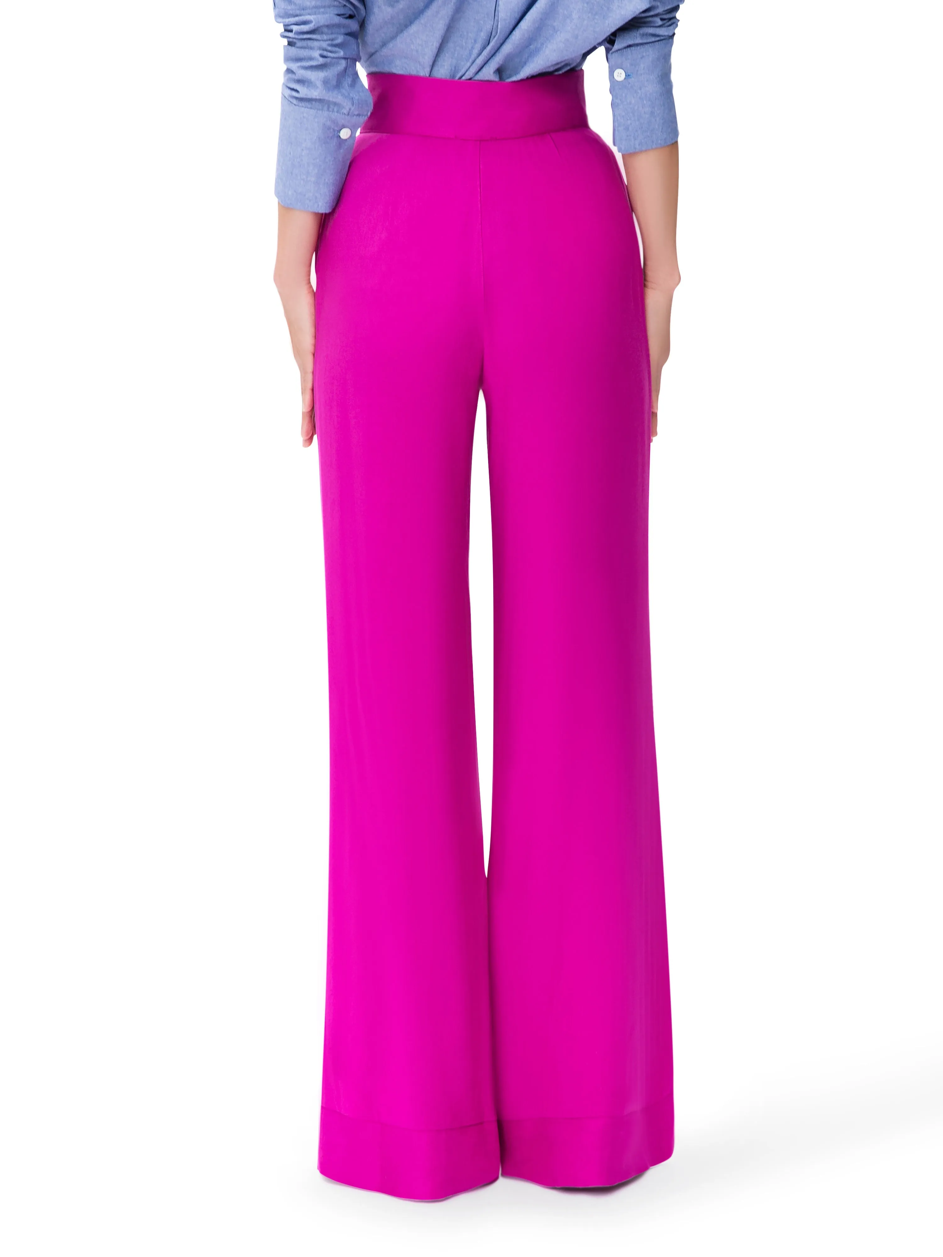 "Santiago"  Magenta High Waist Pants