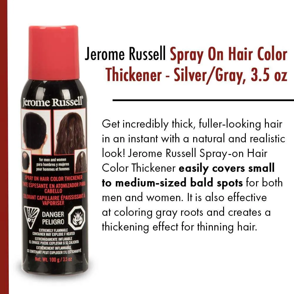 Silver Gray Spray-On Hair Thickener